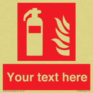 Custom Fire extinguisher Sign